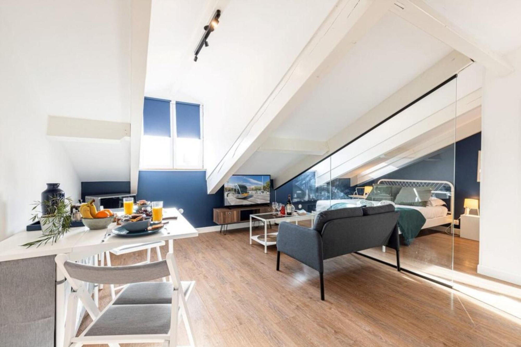 Deroulede - Superb Studio Suite W Ac Downtown Nice Luaran gambar